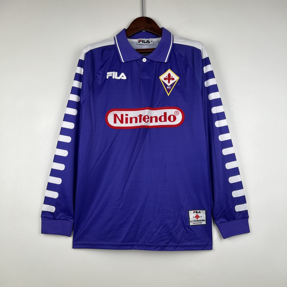 98/99 Fiorentina home long sleeve retro Fan version