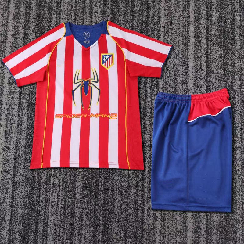 0405 Atletico Madrid home retro Kids kit