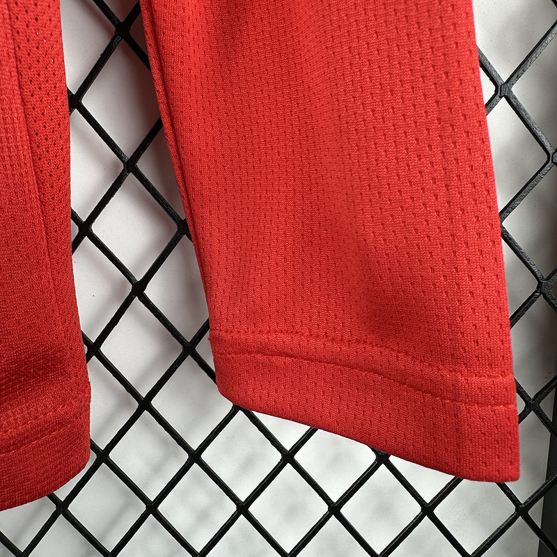0708 Manchester United home retro Kids kit Long sleeve