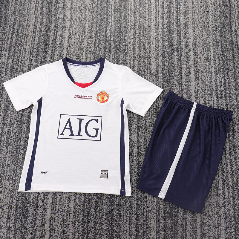 0809 Manchester United away retro Kids kit