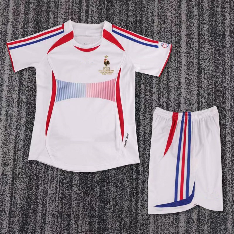 2006 France away retro Kids kit