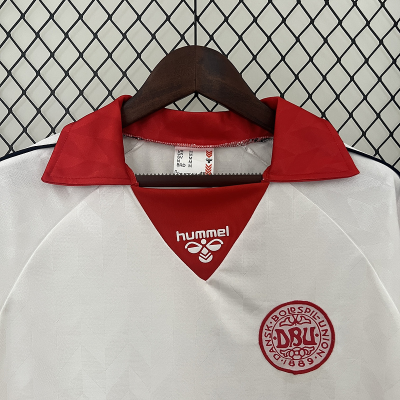 1988 Denmark away retro Fan version