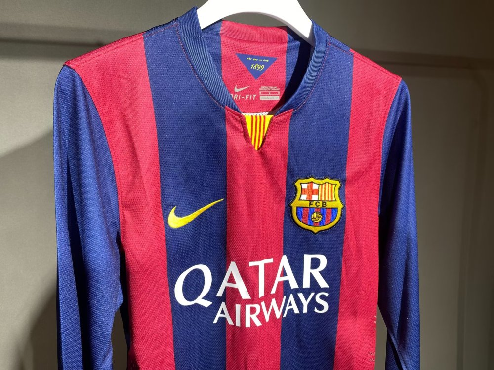 1415 Barcelona home Long sleeve Retro Player version