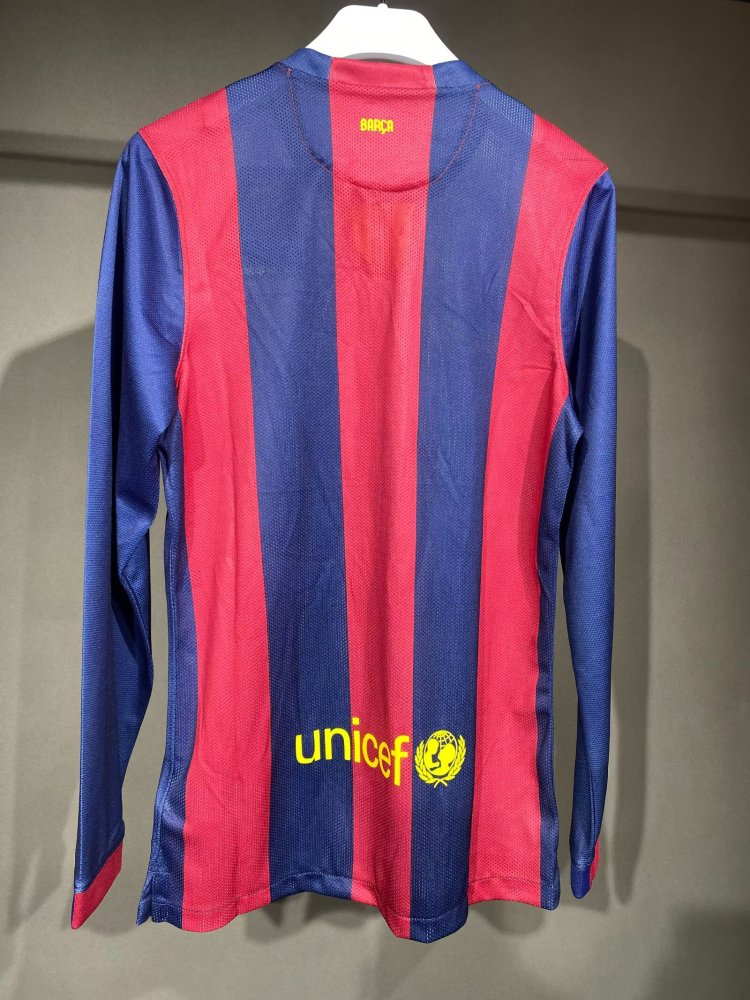 1415 Barcelona home Long sleeve Retro Player version
