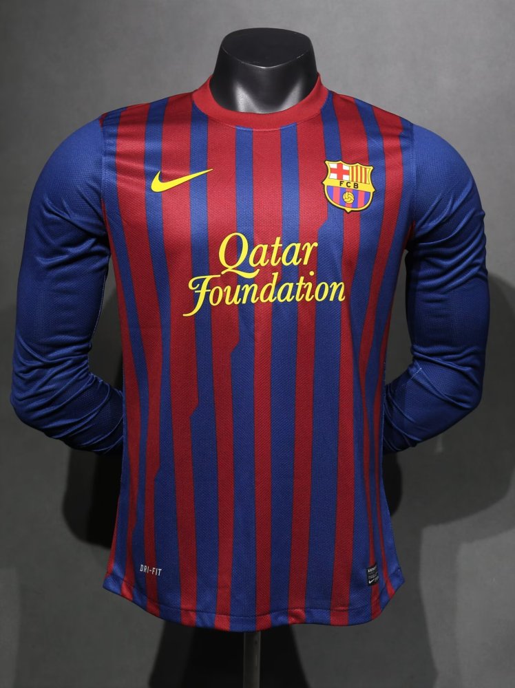 1112 Barcelona home Long sleeve Retro Player version