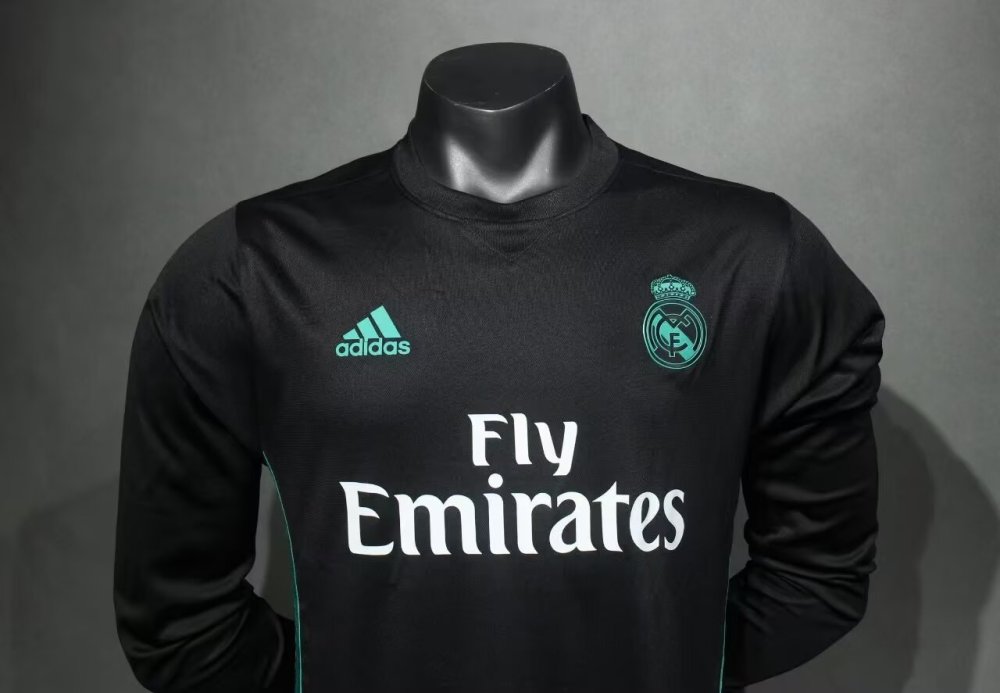 1718 Real Madrid away Long sleeve Retro Player version