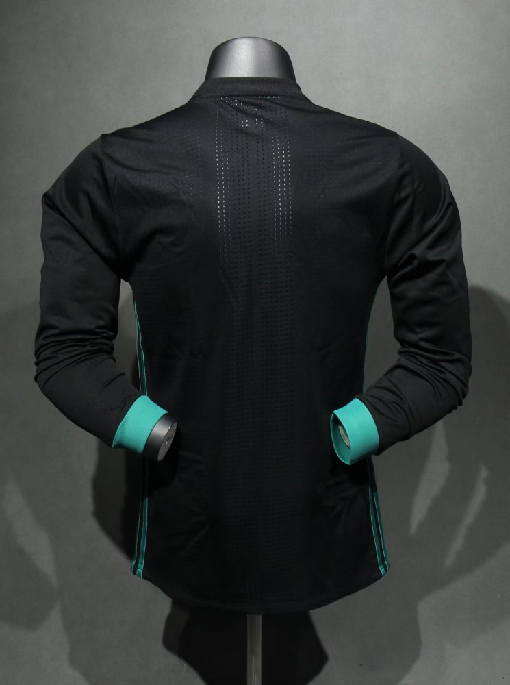 1718 Real Madrid away Long sleeve Retro Player version