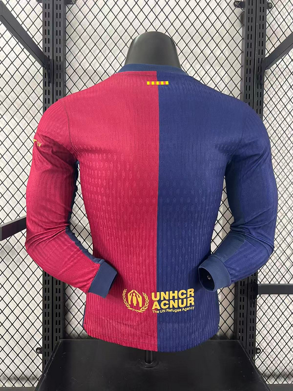 2024/2025 Limited Edition FC Barcelona x Travis Scott Men’s Home Player version Long sleeve
