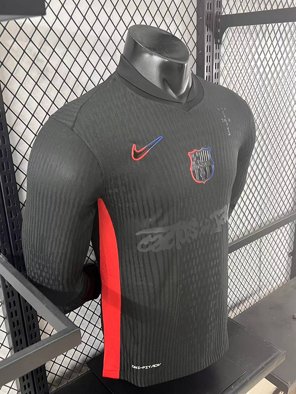 2024/2025 Limited Edition FC Barcelona x Travis Scott Men’s Away  Player version Long sleeve