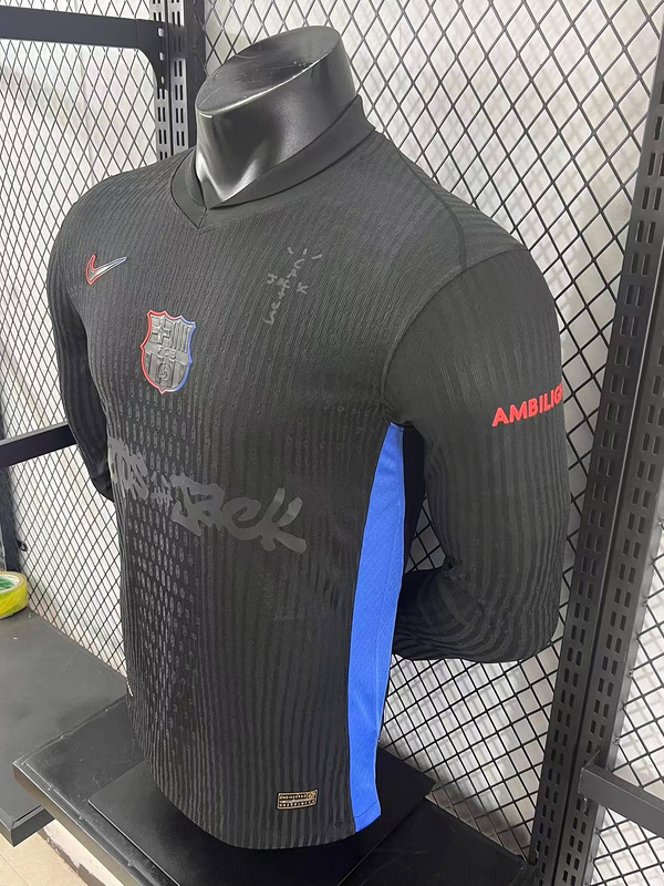 2024/2025 Limited Edition FC Barcelona x Travis Scott Men’s Away  Player version Long sleeve