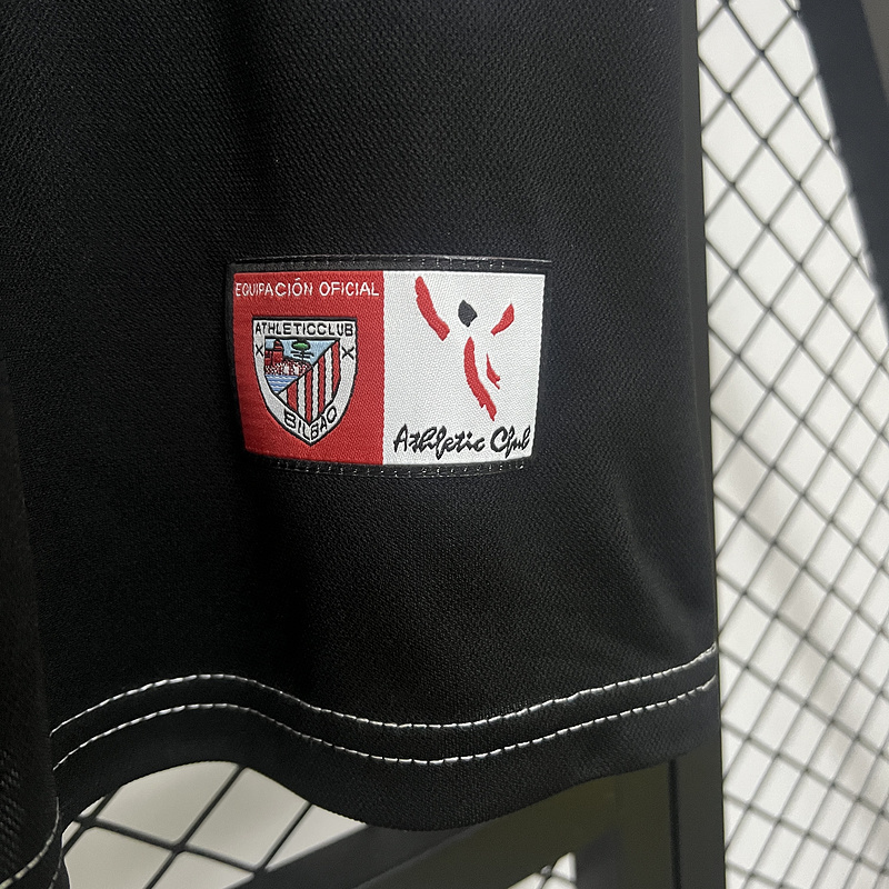 0508 Athletic Bilbao away Black  retro Fan version