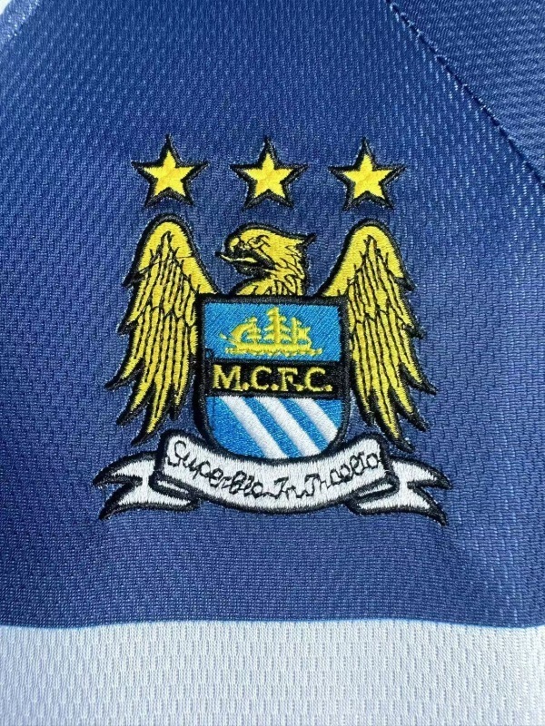9798 Manchester City Away retro Long sleeve Fan version