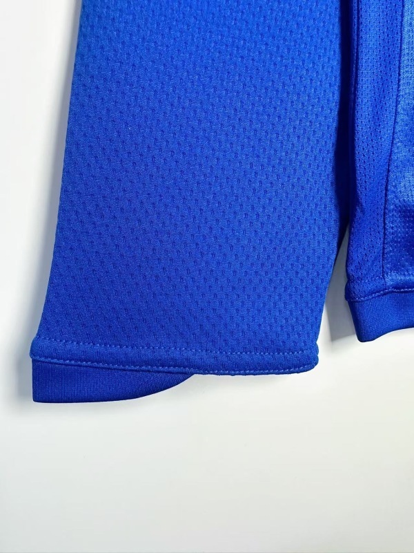 0708 Manchester United blue Goalkeeper long sleeve retro Fan version