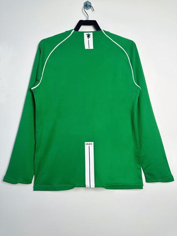0708 Manchester United green Goalkeeper long sleeve retro Fan version