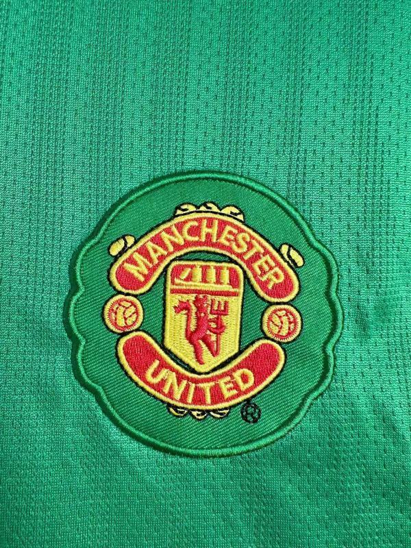 0708 Manchester United green Goalkeeper long sleeve retro Fan version