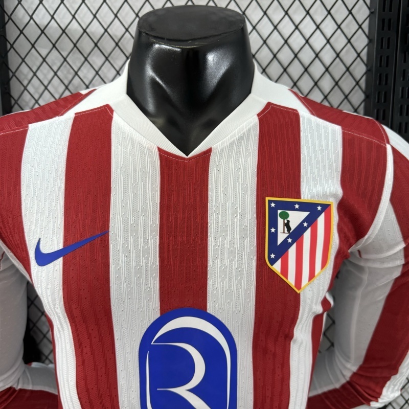 2526 Atletico Madrid Long sleeve Home Player version