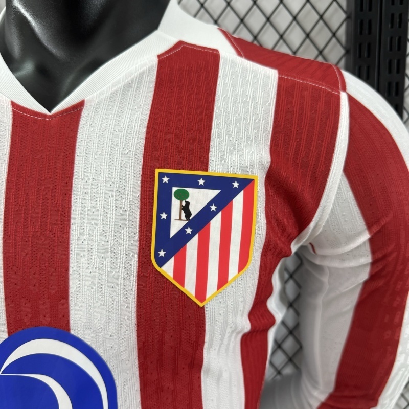 2526 Atletico Madrid Long sleeve Home Player version