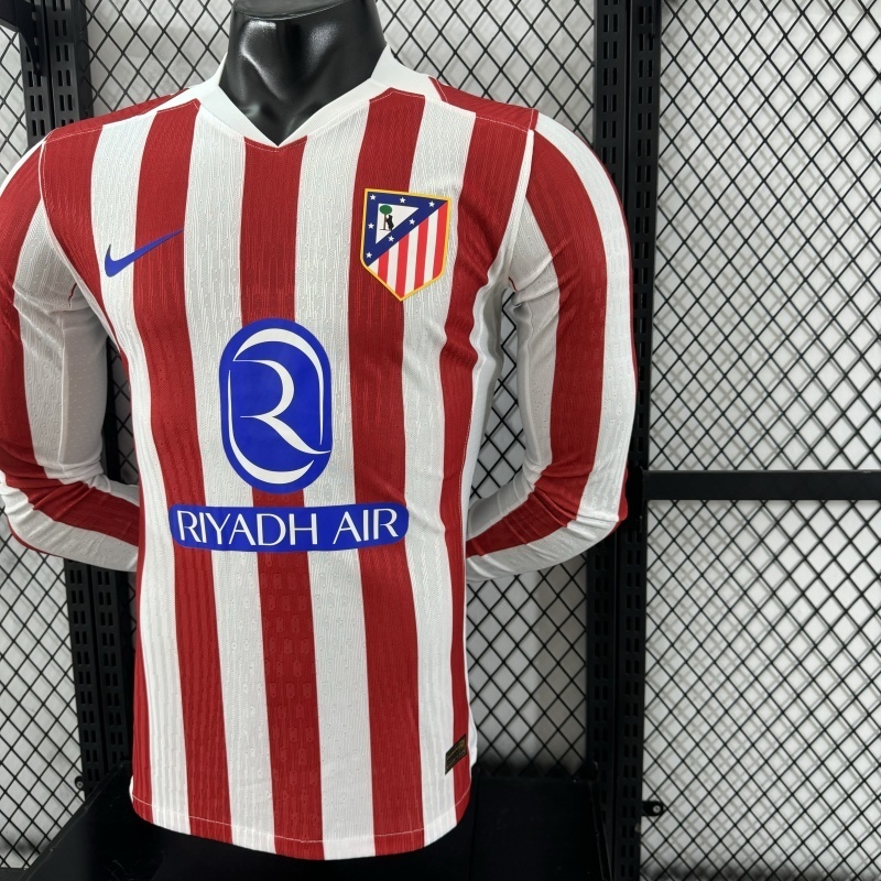 2526 Atletico Madrid Long sleeve Home Player version