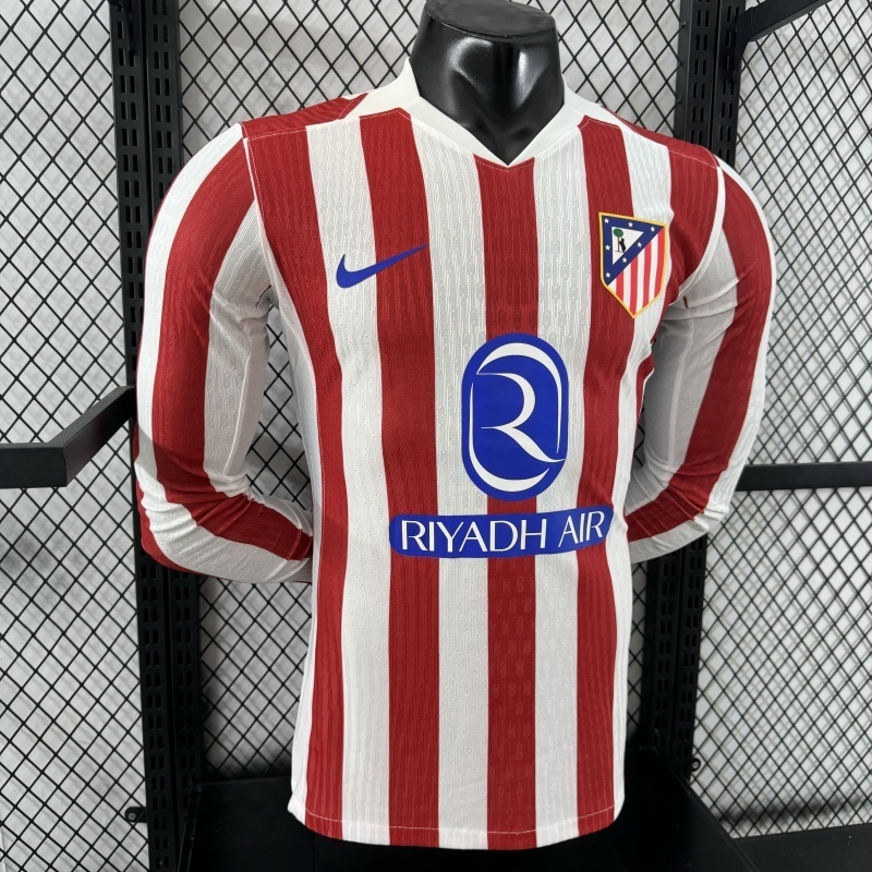 2526 Atletico Madrid Long sleeve Home Player version