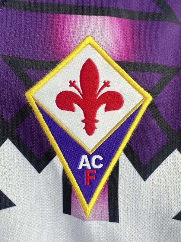 9293 Fiorentina Away long sleeve retro Fan version