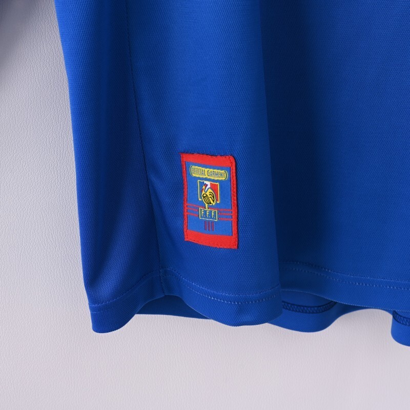 1998 France home Long sleeve retro Fan version