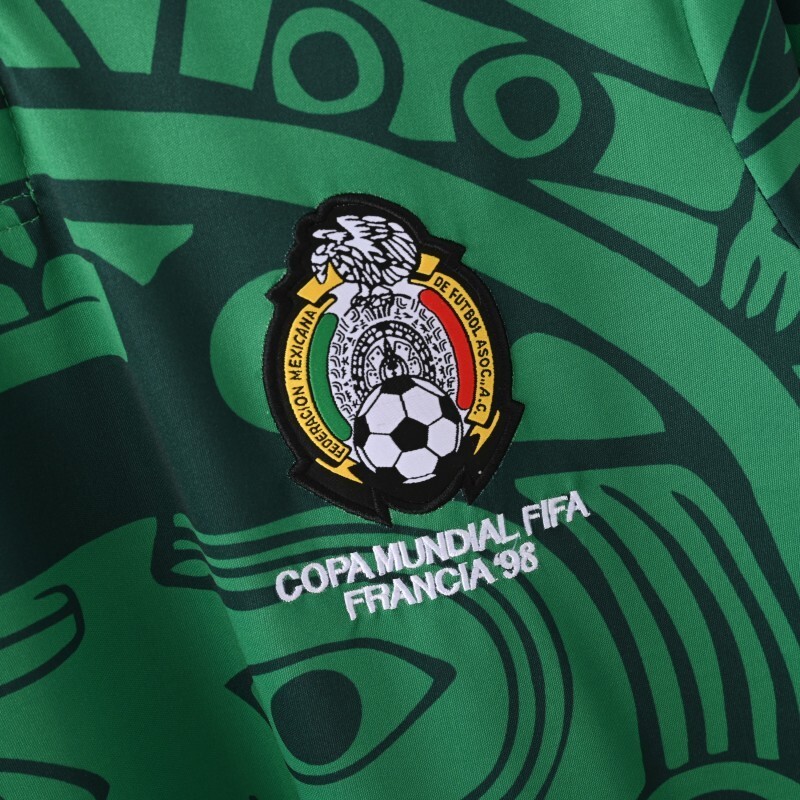 1998 Mexico Home Long sleeve retro Fan version