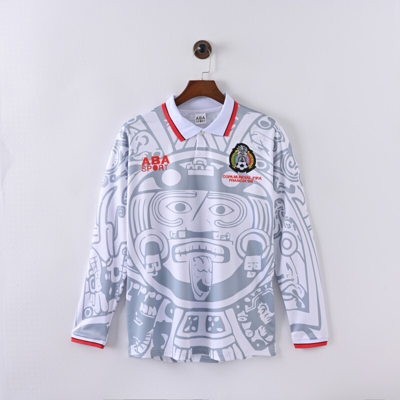1998 Mexico Away Long sleeve retro Fan version