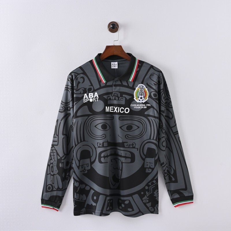 1998 Mexico Third Long sleeve retro Fan version