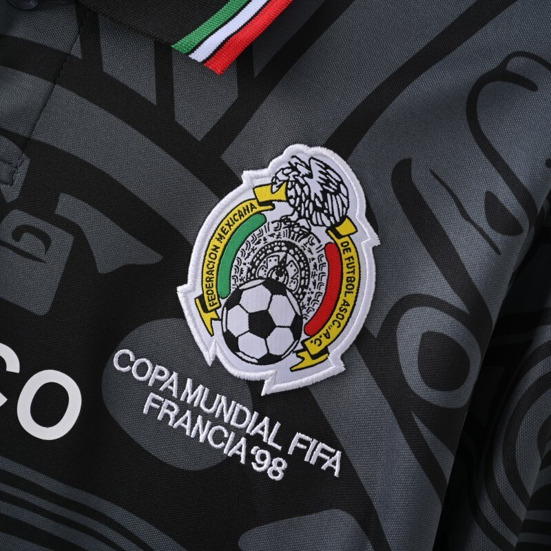 1998 Mexico Third Long sleeve retro Fan version