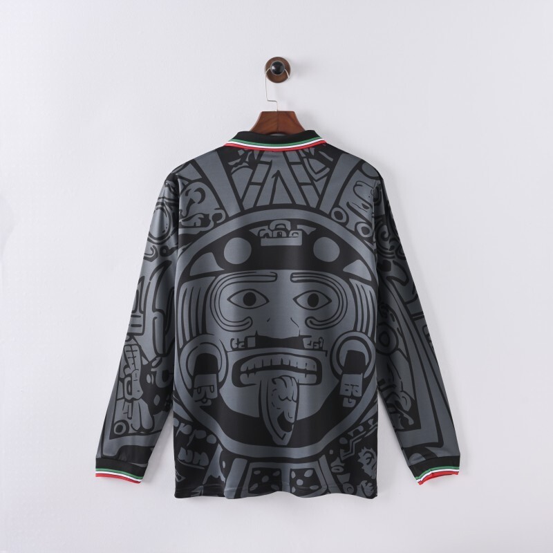 1998 Mexico Third Long sleeve retro Fan version