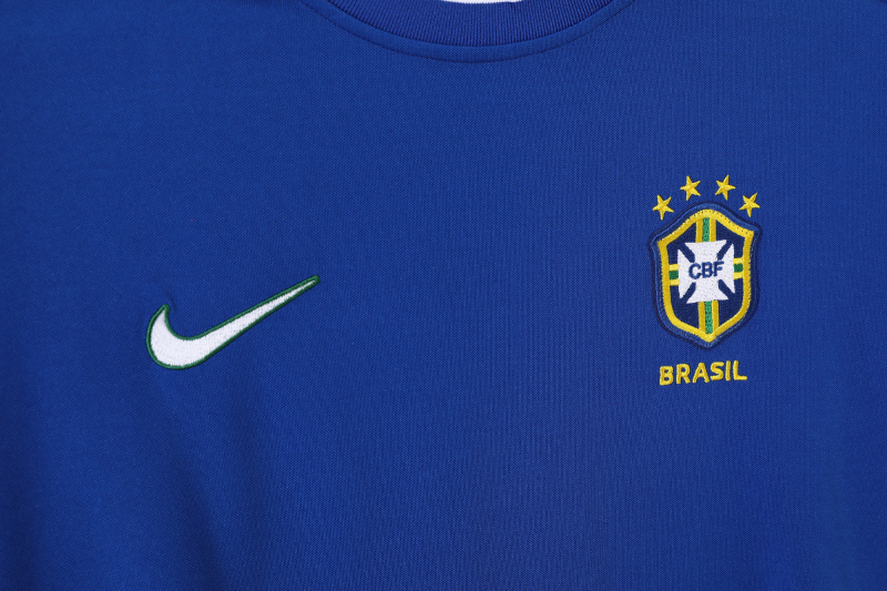 1998 Brazil Away Long sleeve retro Fan version