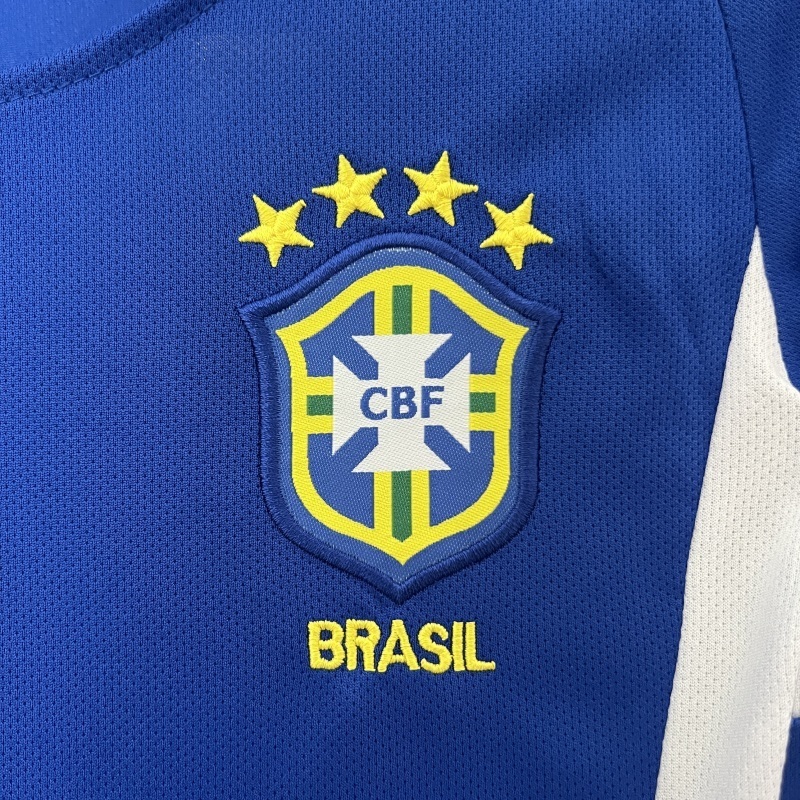 2002 Brazil Away retro Kids kit