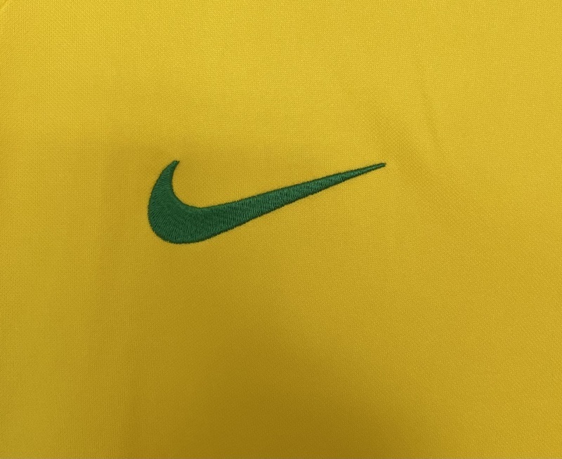 2002 Brazil Home Long sleeve retro Fan version
