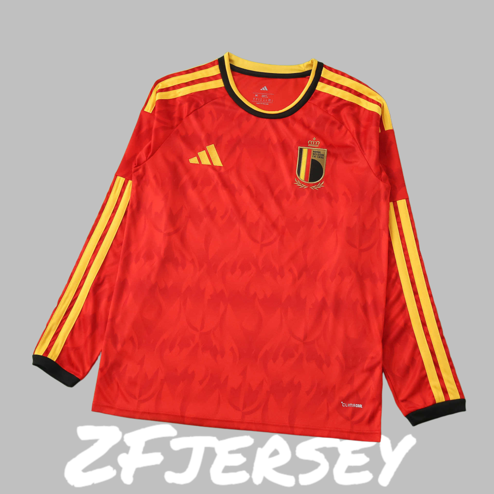 2026 Belgium Home Long sleeve Fan version