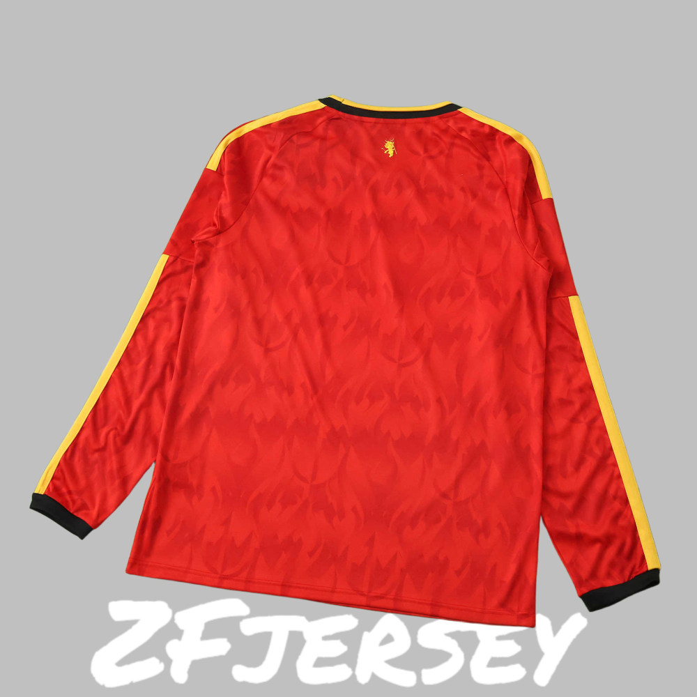 2026 Belgium Home Long sleeve Fan version