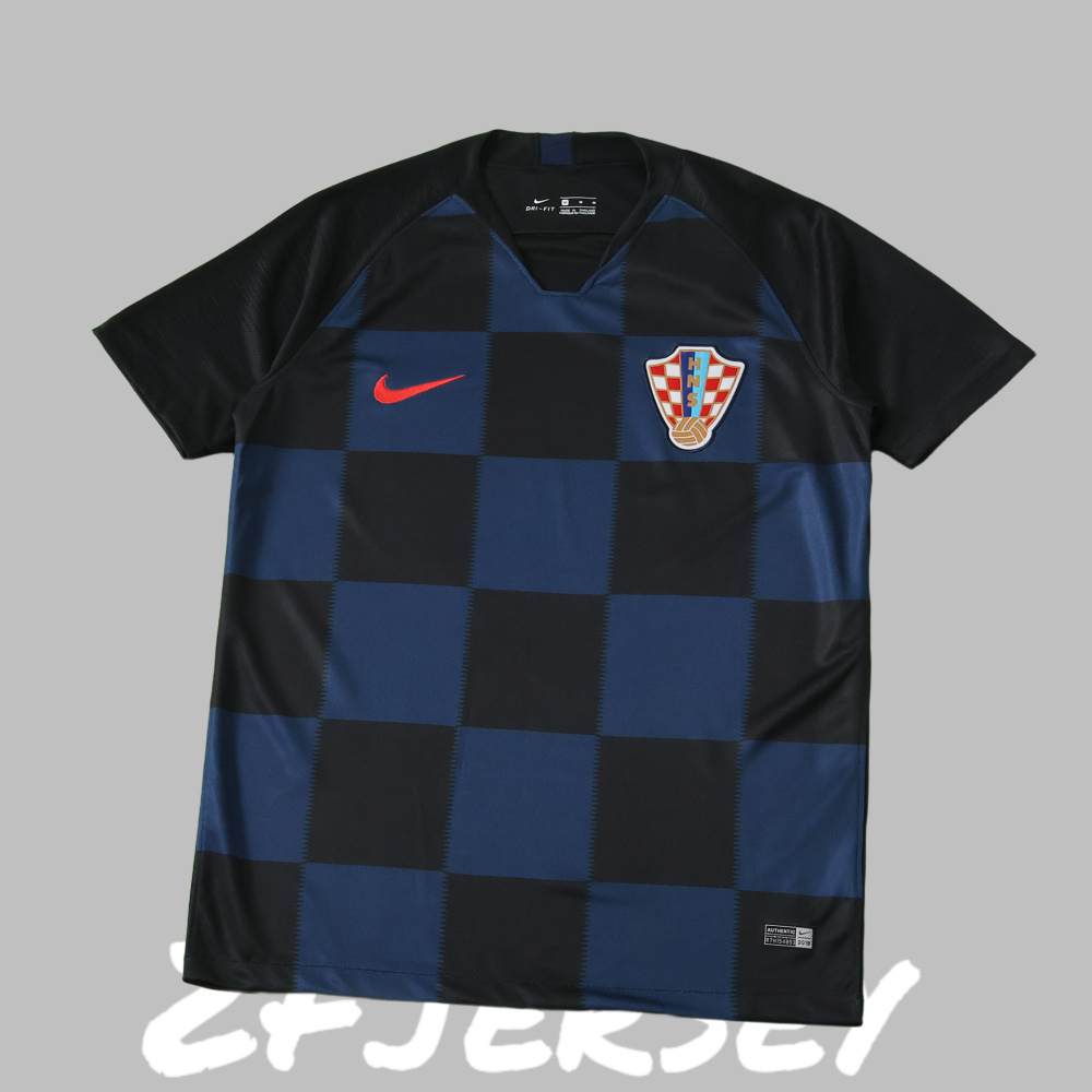 2018 Croatia Away retro Fan version