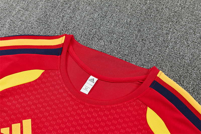 2026 Spain (red) Training clothes suit Short sleeve Fan version