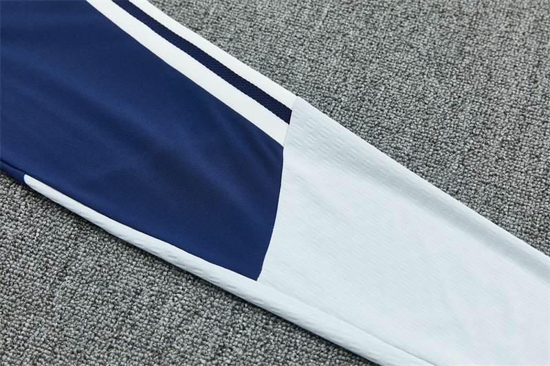 2627 Real Madrid (royal blue) Half zip training suit set