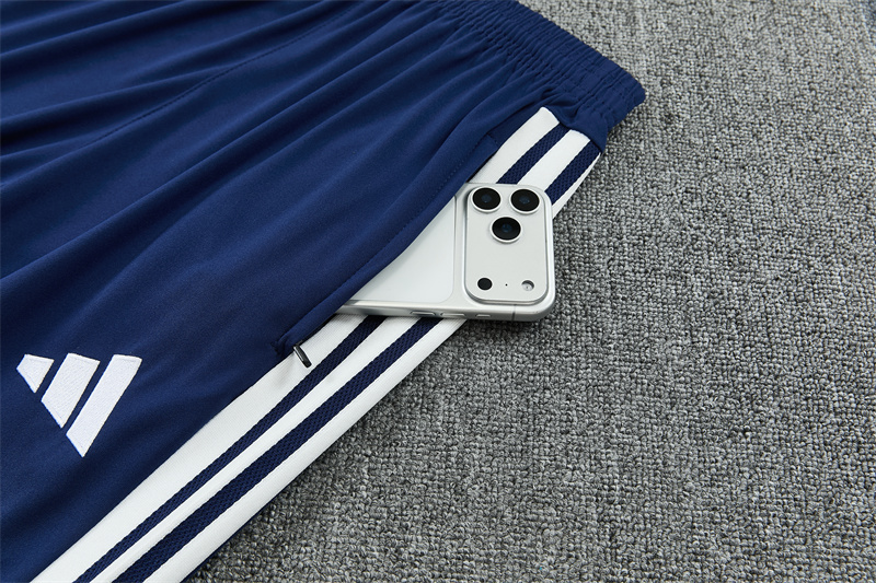 2627 Real Madrid (royal blue) Half zip training suit set