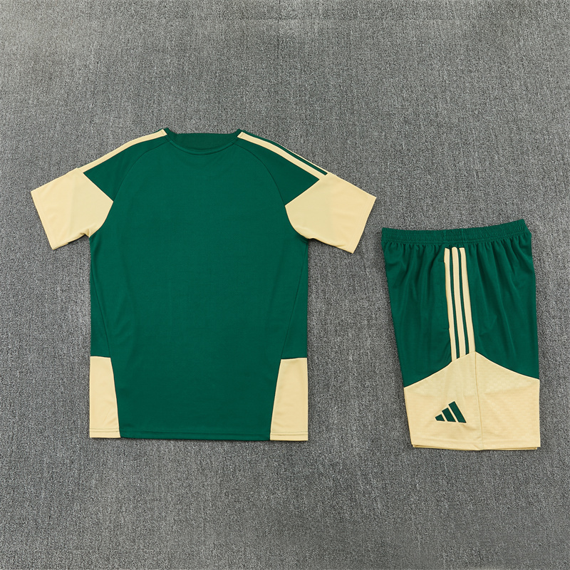 2026 Real Madrid (green) Training clothes suit Short sleeve Fan version