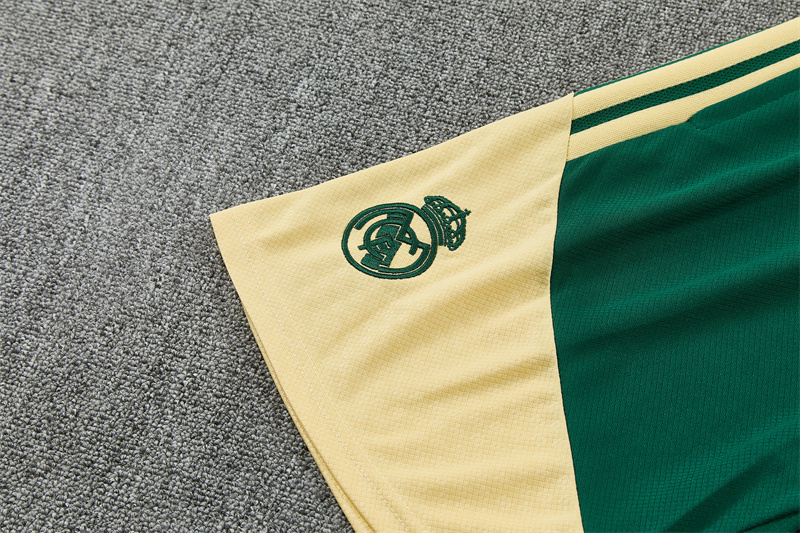 2026 Real Madrid (green) Training clothes suit Short sleeve Fan version