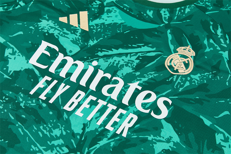 2026 Real Madrid (green) Training clothes suit Short sleeve Fan version