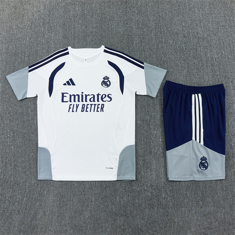 2026 Real Madrid (white) Training clothes suit Short sleeve Fan version