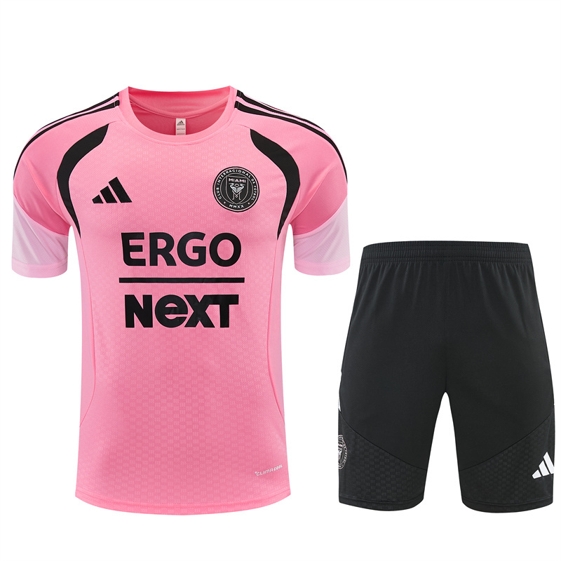 2026 Inter Miami  (pink) Training clothes suit Short sleeve Fan version