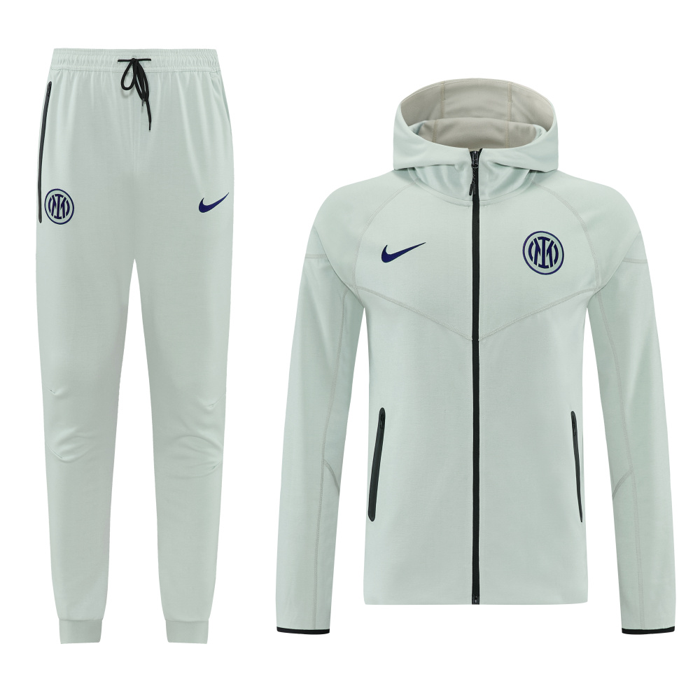 2627 Inter Milan (grey)  Hooded training suit set