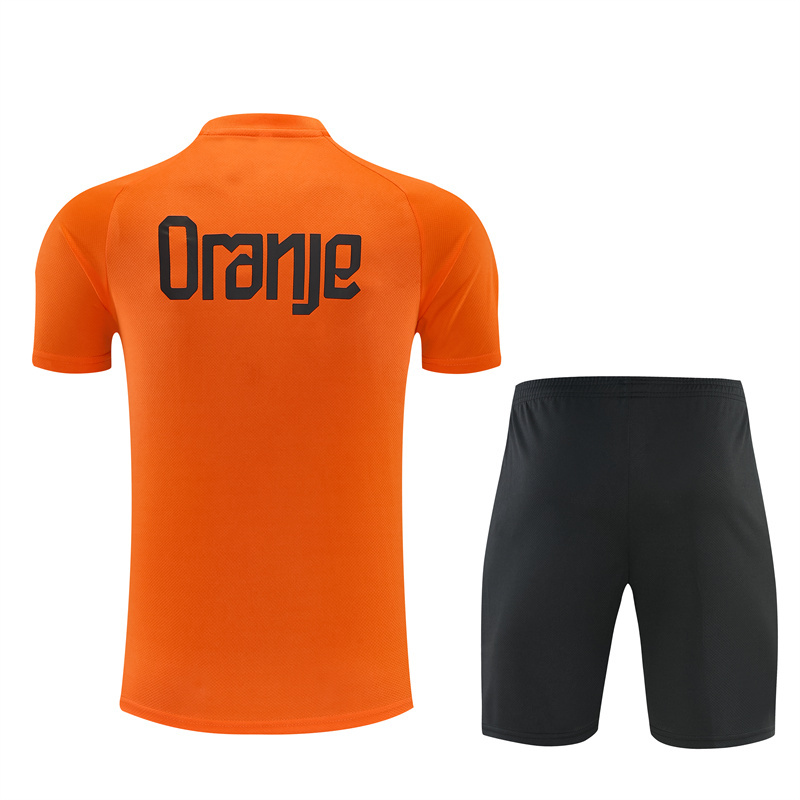 2026 Netherlands (orange) Training clothes suit Short sleeve Fan version