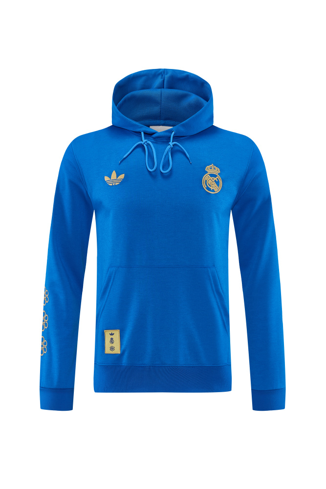 2627 Real Madrid (blue)  Hooded training suit set