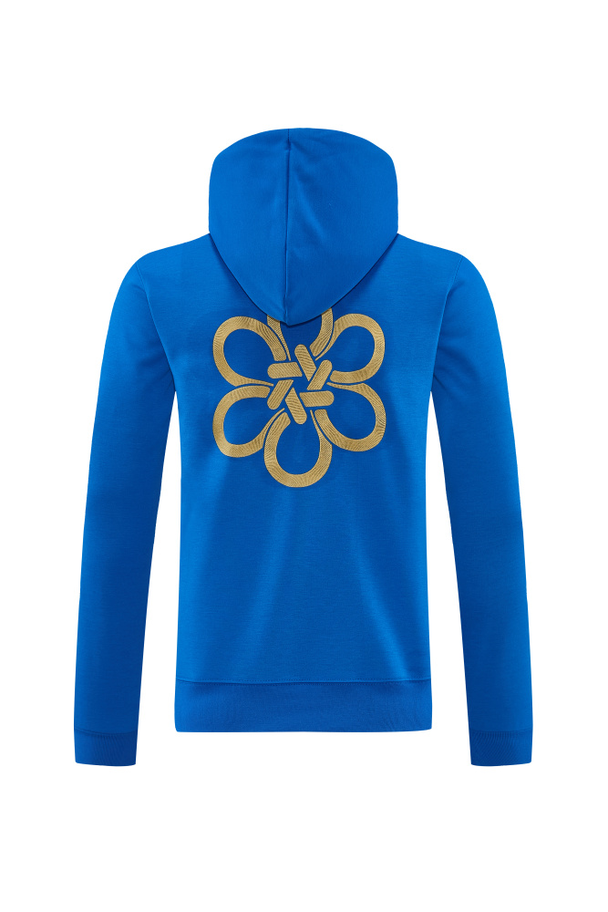 2627 Real Madrid (blue)  Hooded training suit set