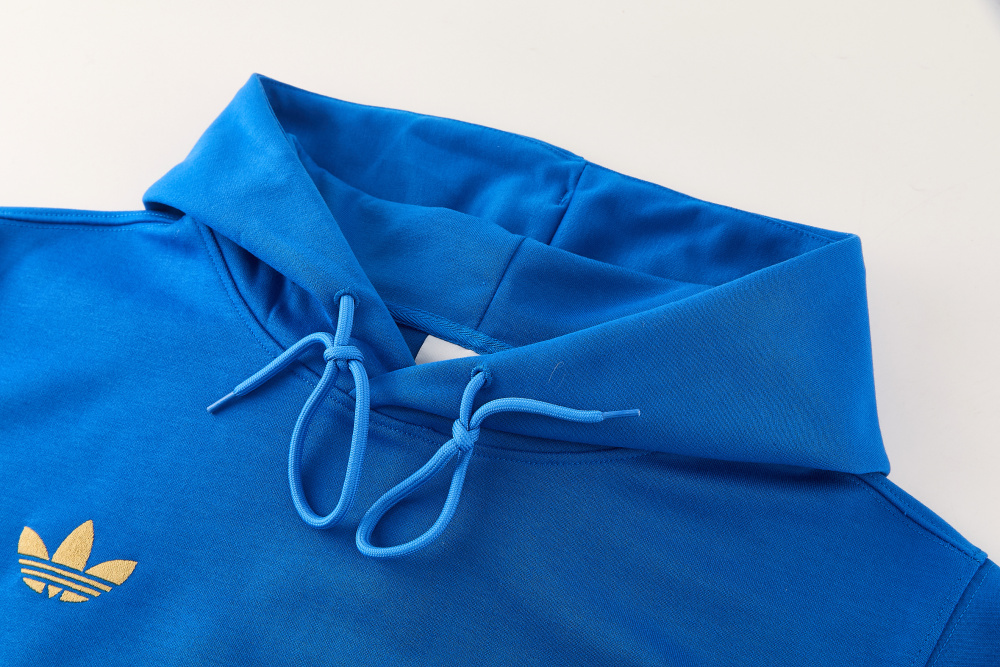 2627 Real Madrid (blue)  Hooded training suit set