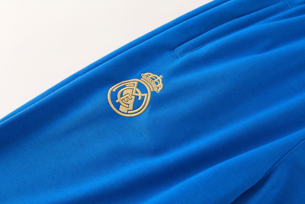 2627 Real Madrid (blue)  Hooded training suit set